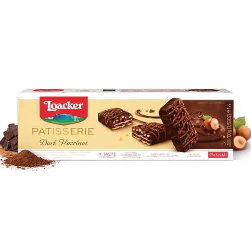 Loacker Patisserie Dark Hazelnut 100G