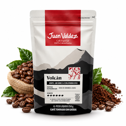 Juan Valdez Volcan Em Grãos 250G