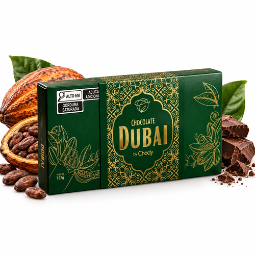 Chocolate Dubai Com Pistache Ao Leite 170G