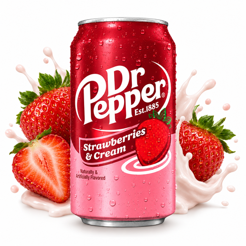 Refrigerante Dr Pepper Stawberries & Cream 355Ml