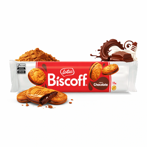 Biscoito Bel Lotus Biscoff Sandwich Milk Chocolate 110G
