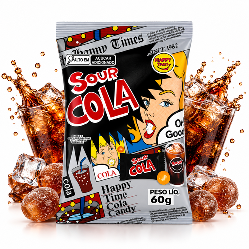 Super Sour Candy Cola Flavor 60G
