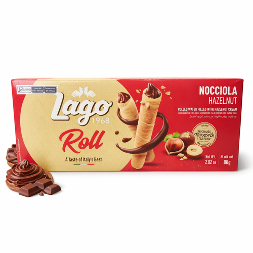 Biscoito Wafer Roll Break Com Recheio De Creme De Avelã
