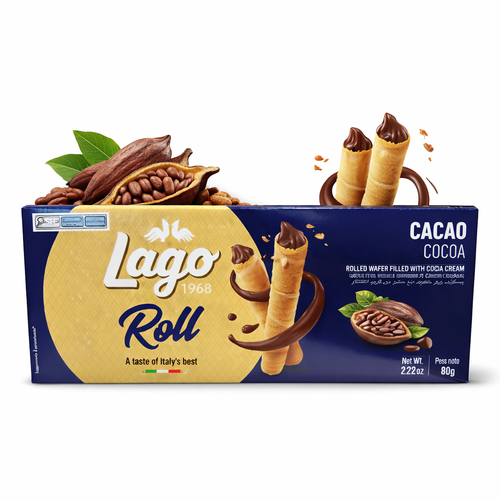 Biscoito Wafer Roll Break Com Recheio De Chocolate