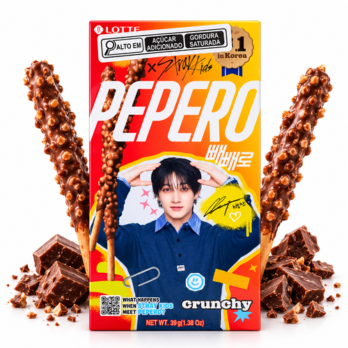 Biscoito Pepero Crunchy 39G