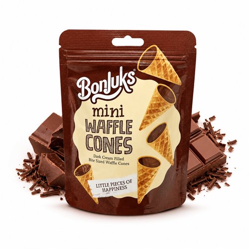 Pacote Mini Cones Chocolate Meio Amargo 50G