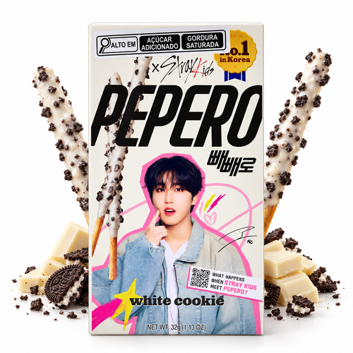 Biscoito Pepero Choco Branco 32G