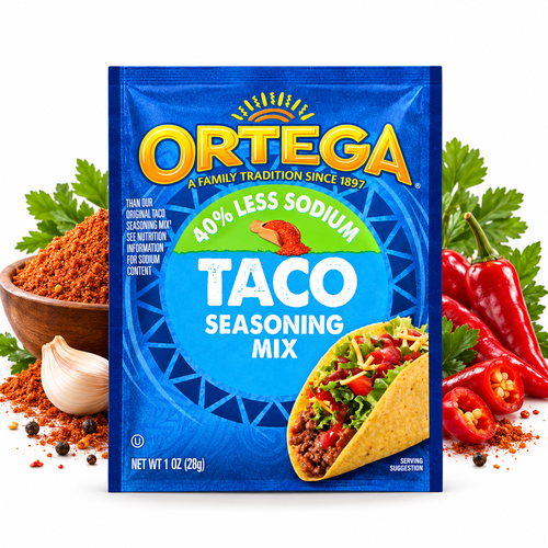 Tempero 40% Less Sodium Taco Ortega 336G