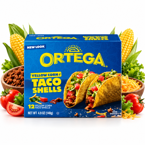 Taco Shell Tradicional Yellow Corn Ortega 138G