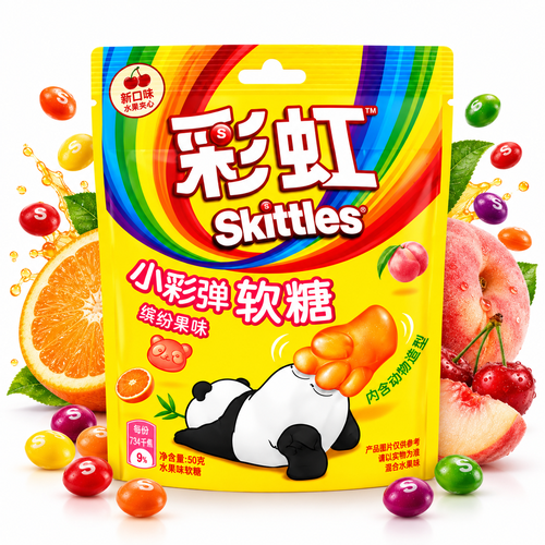 Skittles Bala Macia Sabor Frutas Mistas 50G