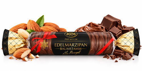 Tronco De Arvore Marzipan Nougat Ao Leite 100G
