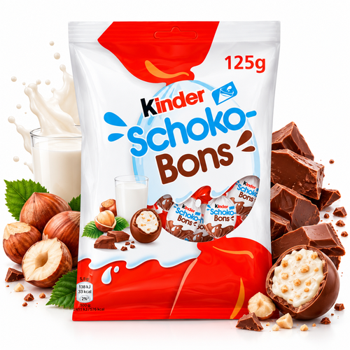 Chocolate Kinder Bombom Schoko Bons 125G