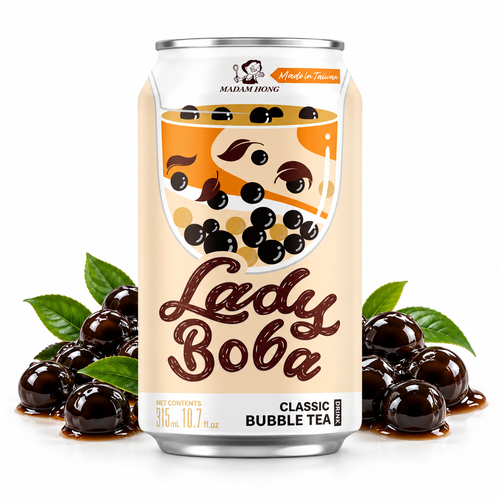Bebida Chá Preto Açúcar Mascavo Sagu Ladyboba 315Ml