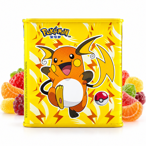 Bala De Goma Lata Pokemon Frutas Com Vitamina C 95G